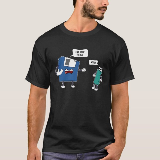 T-shirt Ingénieur de disquette de disquette (Devant)