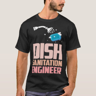 T-shirt Ingénieur de l'assainissement Vaisselle Lave-vaiss