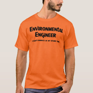T-shirt Ingénieur de l'environnement Zombie Fighter