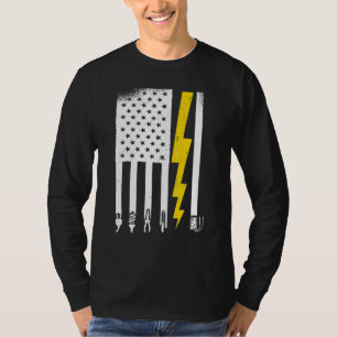 T-shirt Ingénieur de ligne électrique électricien _7
