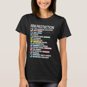 T-shirt Ingénieur de protection contre l'incendie Motivaci