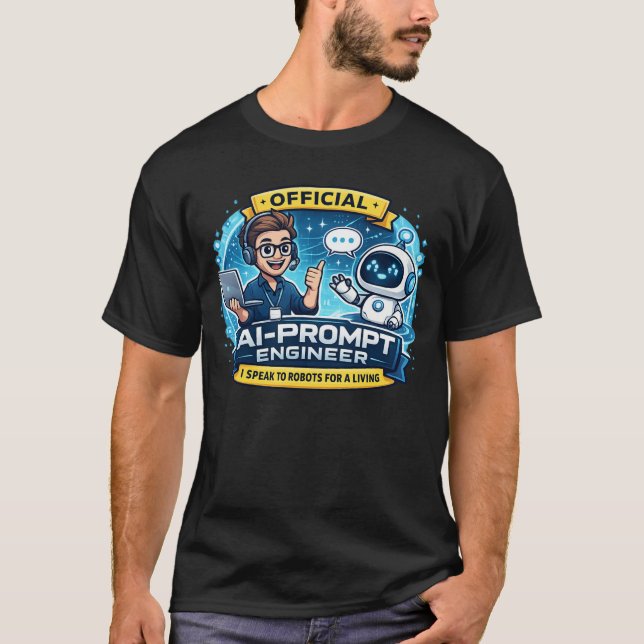 T-shirt Ingénieur de requête IA Env. 2023 Humour de métier (Devant)