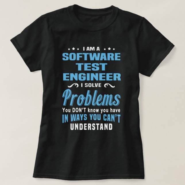 T-shirt Ingénieur de test logiciel (Design devant)