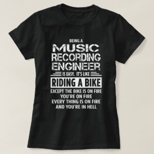 T-shirt Ingénieur d'enregistrement de musique