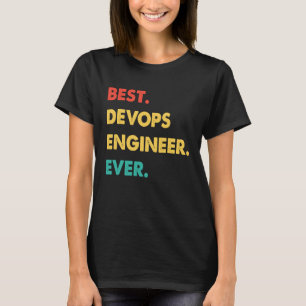 T-shirt Ingénieur Devops Rétro Meilleur Ingénieur Devops d