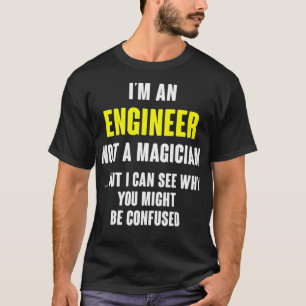 T-shirt Ingénieur Drôle Cadeau Pas Un Magicien Premium _8