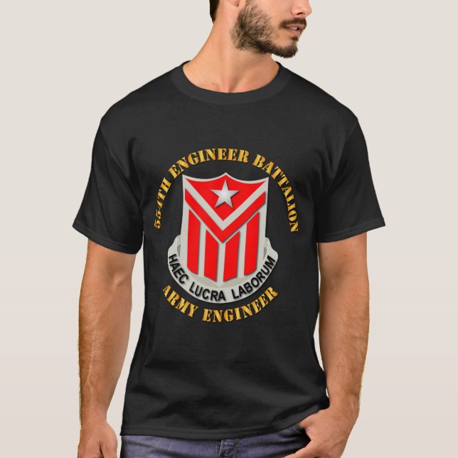 T-shirt Ingénieur du 554e bataillon du génie de l'armée.pn (Devant)