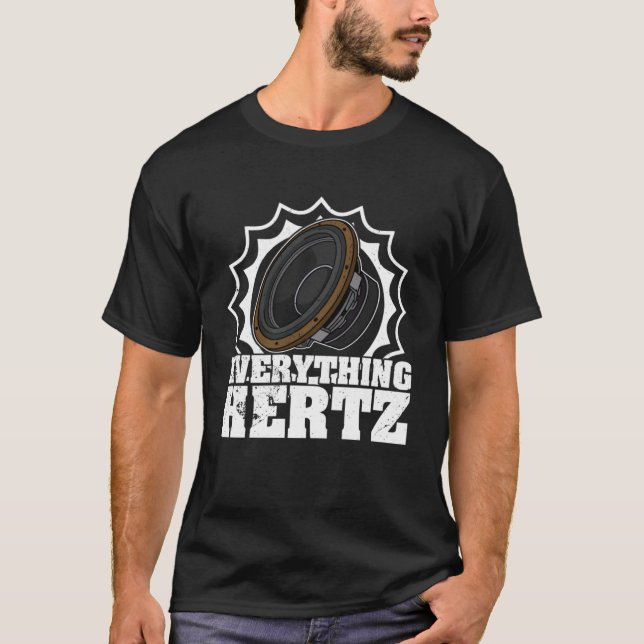 T-shirt Ingénieur du caisson de caisson synthétiseur audio (Devant)