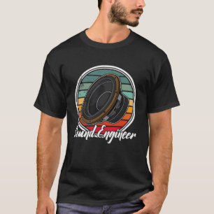 T-shirt Ingénieur du caisson de caisson synthétiseur audio