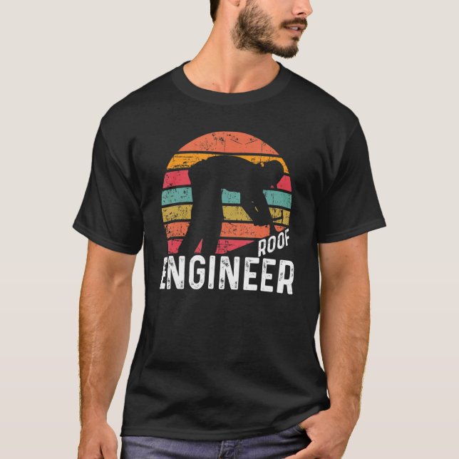 T-shirt Ingénieur du toit (Devant)