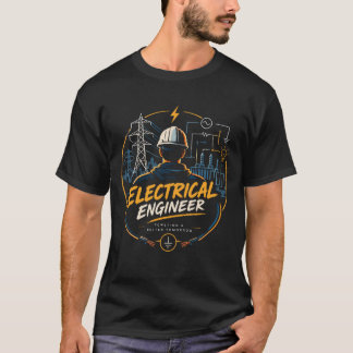 T-shirt Ingénieur Électricien Alimentant Un Meilleur Lende