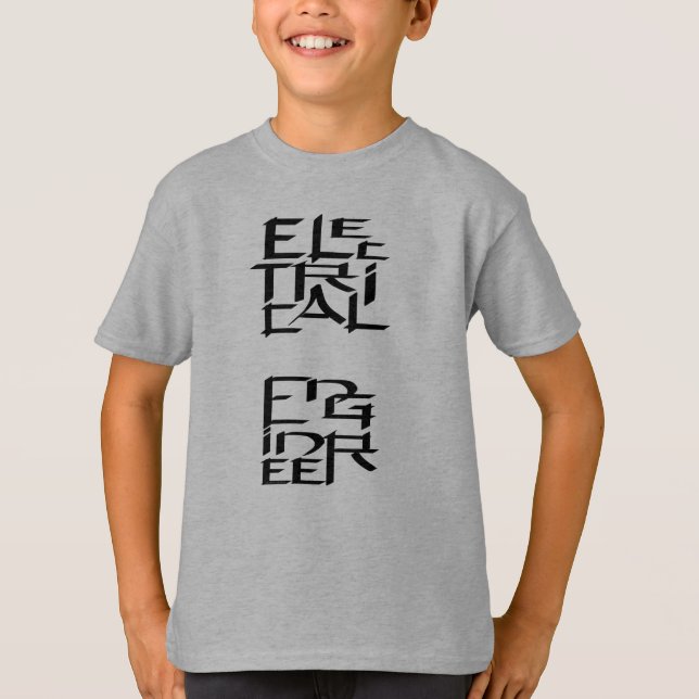 T-shirt Ingénieur électricien Caractère (Devant)