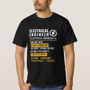T-Shirt Ingénieur Électricien [nom]