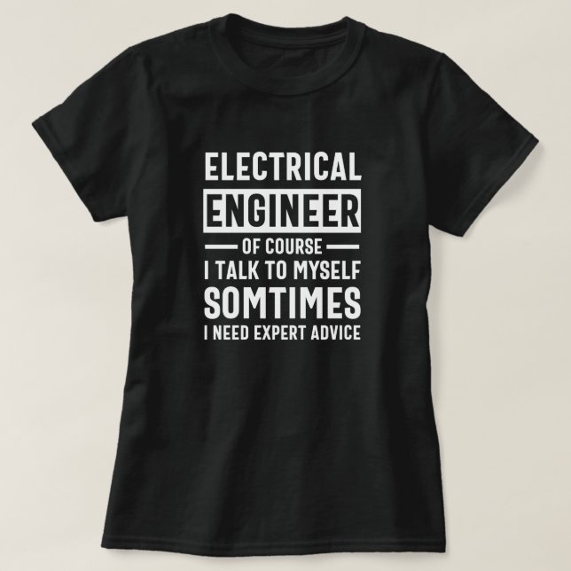 T-shirt Ingénieur électrique (Design devant)