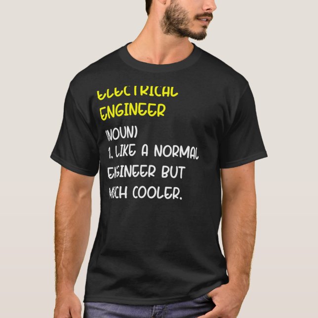 T-shirt Ingénieur électrique Définition 1 (Devant)