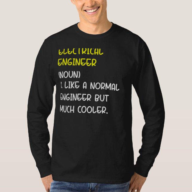 T-shirt Ingénieur électrique Définition 1 (Devant)