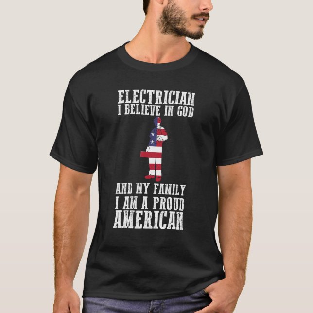 T-shirt Ingénieur électrique Électricien (Devant)