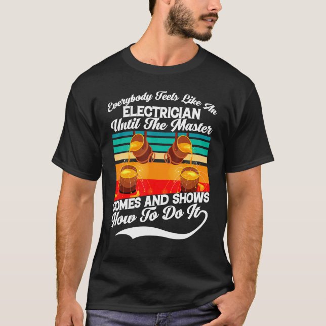 T-shirt Ingénieur Électrique Idéal Présent Pour L'E Indust (Devant)