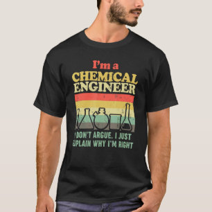 T-shirt Ingénieur en chimie Professeur de chimie