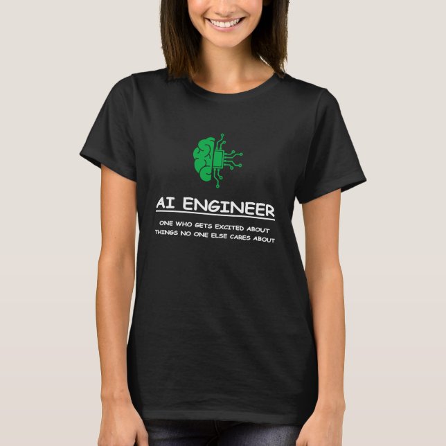T-shirt Ingénieur en IA II (Devant)
