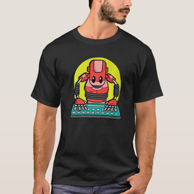 T-shirt Ingénieur en informatique robotique (Devant)