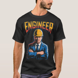 T-shirt Ingénieur en lettres grecques Humour nerd STEM