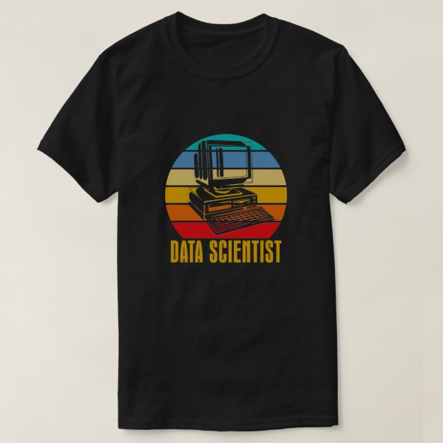 T-shirt Ingénieur en sciences des données Retro Scientifiq (Design devant)