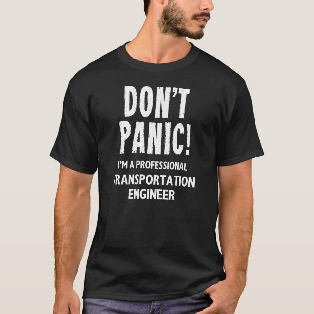 T-shirt Ingénieur en transport (Devant)