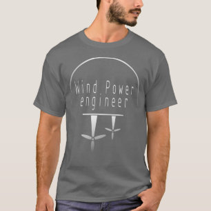 T-shirt Ingénieur Énergie renouvelable Énergie éolienne