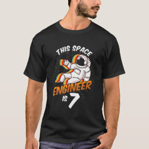 T-shirt Ingénieur Espace 7 ans Né astronaute 2015 Septième