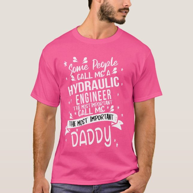 T-shirt Ingénieur hydraulique papa (Devant)