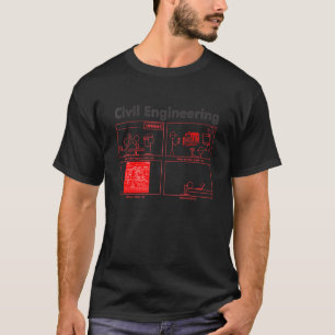 T-shirt Ingénieur Ingeniero génie civil