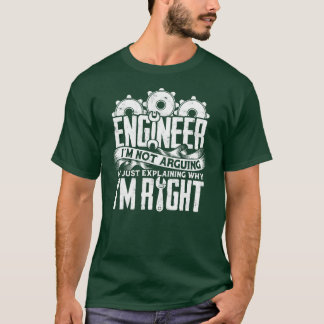 T-SHIRT INGÉNIEUR JE NE PARLE PAS DE JE NE FAIS QUE DÉTERM