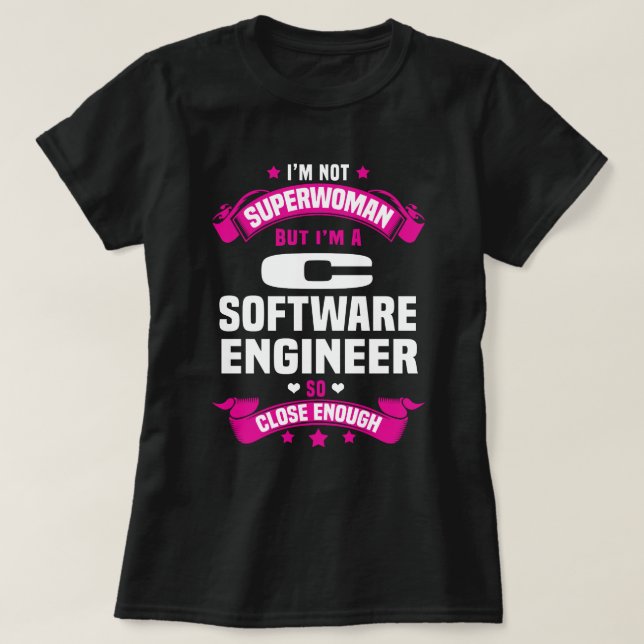 T-shirt Ingénieur logiciel C (Design devant)