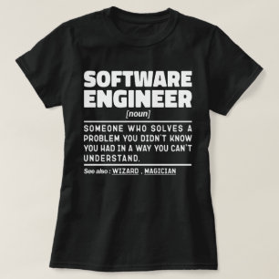 T-shirt Ingénieur logiciel Noun Geek d'ordinateur Lover de