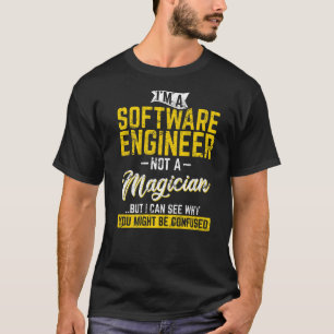 T-shirt Ingénieur logiciel pas un programmeur magicien Dev