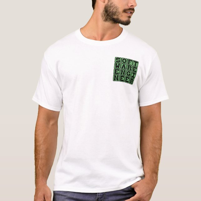 T-shirt Ingénieur logiciel, Profession informatique (Devant)