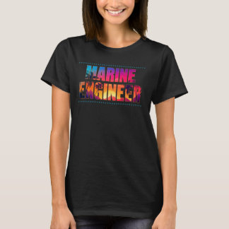 T-shirt Ingénieur maritime Titre de l'emploi Profession Su