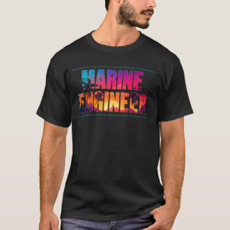 T-shirt Ingénieur maritime Titre de l'emploi Profession Su
