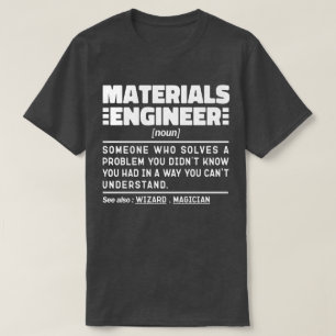 T-shirt Ingénieur matériaux Noun Ingénieur Cool