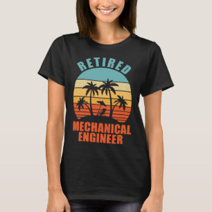 T-shirt Ingénieur mécanicien retraité Happy Reti