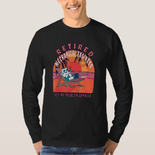 T-shirt Ingénieur mécanicien retraité Retraite Vintage