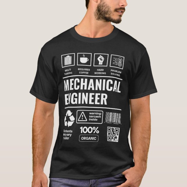 T-shirt Ingénieur mécanique drôle (Devant)