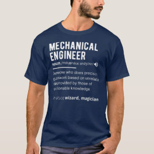 T-shirt Ingénieur mécanique drôle Définition Ingénieur