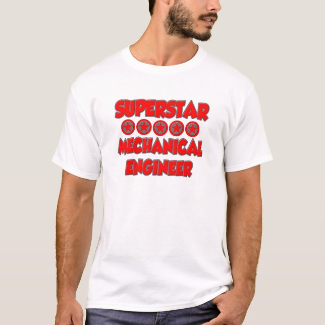 T-shirt Ingénieur mécanique superstar (Devant)