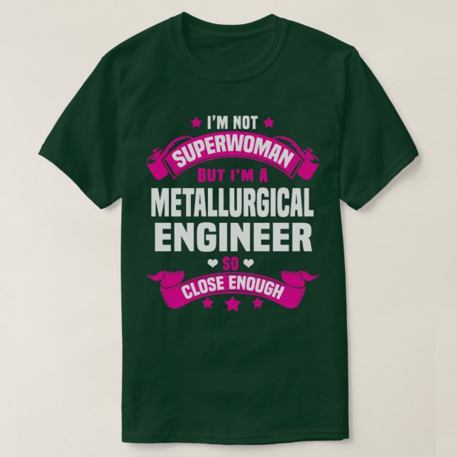 T-shirt Ingénieur métallurgique 1 (Design devant)