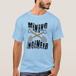 T-shirt Ingénieur minier Traversé Des Pelles