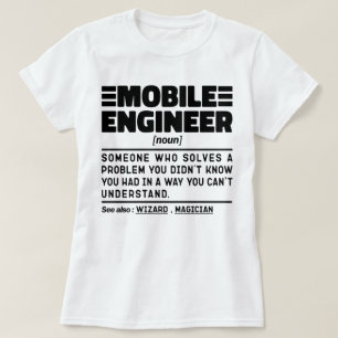 T-shirt Ingénieur mobile Noun Spécialiste du dépannage