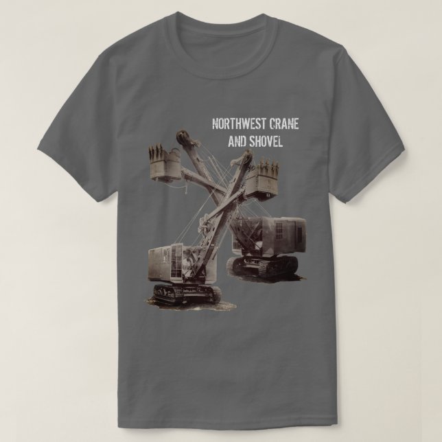 T-shirt INGÉNIEUR OPÉRATIONNEL DE LA grue et de la chaussu (Design devant)