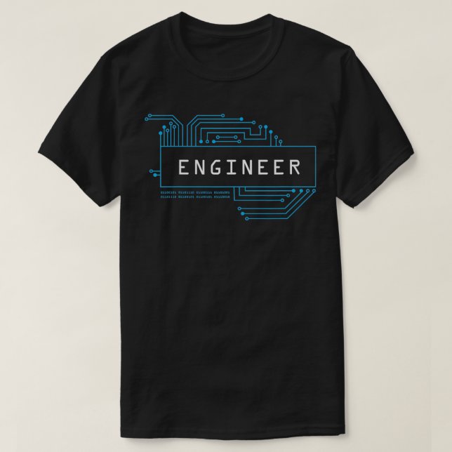 T-shirt Ingénieur Ordinateur Circuit Ingénieur STEM (Design devant)
